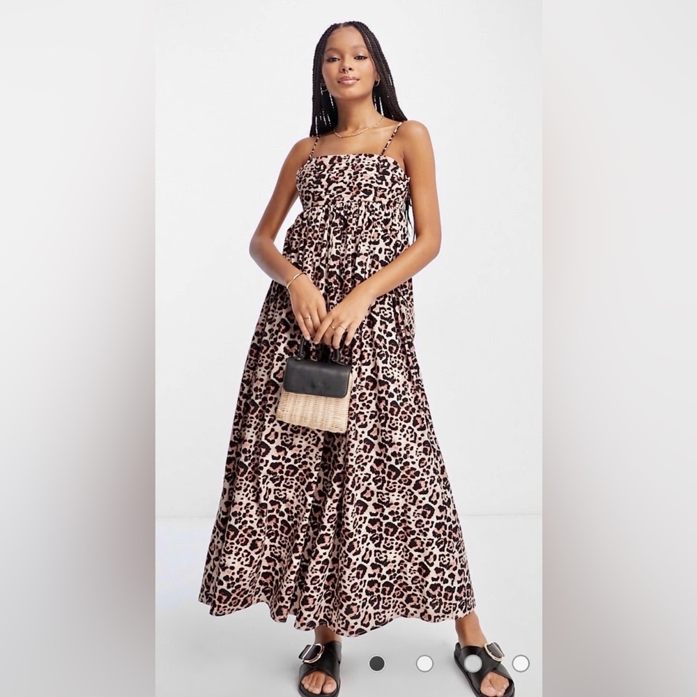 ASOS Leopard Print Maxi Dress